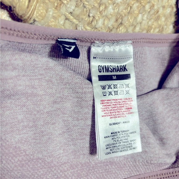 Gymshark FLEX Strappy Sports Bra Pink Logo Spellout Women's - Picture 6 of 6